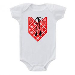 Детский бодик Вишиванка з зав'язкою - PrintSalon