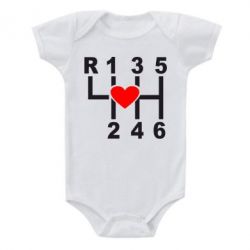 Детский бодик Я люблю механическую коробку передач! - PrintSalon