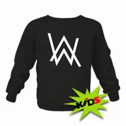 Детский свитшот Alan Walker logo - PrintSalon