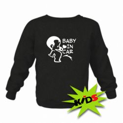 Детский свитшот Baby in car - PrintSalon