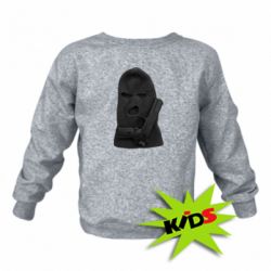 Детский свитшот Балаклава с пистолетом - PrintSalon