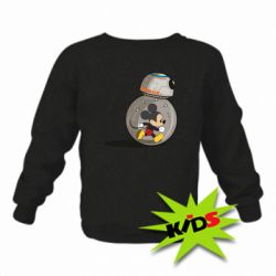 Детский свитшот BB-8 and Mickey Mouse - PrintSalon
