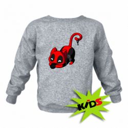 Детский свитшот Cat with a grenade - PrintSalon