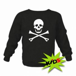 Детский свитшот Череп и кости - PrintSalon
