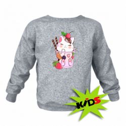 Дитячий світшот Cocktail cat - PrintSalon