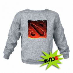 Детский свитшот Dota 2 3d Logo - PrintSalon