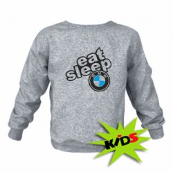Детский свитшот Eat, sleep, BMW - PrintSalon