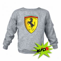 Детский свитшот Ferrari 3D Logo - PrintSalon