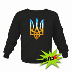 Дитячий світшот Герб на фоні прапора - PrintSalon