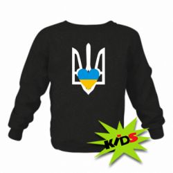 Детский свитшот Герб з серцем - PrintSalon
