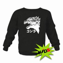 Детский свитшот Godzilla in japanese - PrintSalon