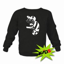 Детский свитшот Хамелеон на ветке - PrintSalon