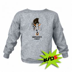 Дитячий світшот Humanity first - PrintSalon