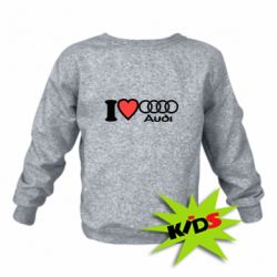 Детский свитшот I love audi - PrintSalon