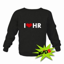 Детский свитшот I love HR - PrintSalon