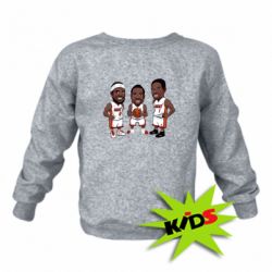 Детский свитшот "James, Wade and Bosh" - PrintSalon