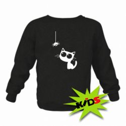 Детский свитшот Котик и паук