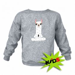 Дитячий світшот Lama Yoga - PrintSalon