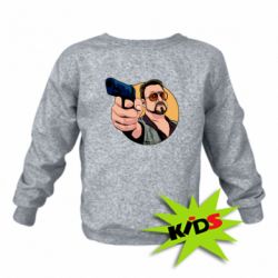 Детский свитшот Лебовски с пушкой - PrintSalon