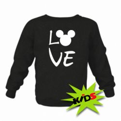 Детский свитшот Love Mickey Mouse (male) - PrintSalon