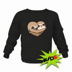 Детский свитшот Love sloths - PrintSalon