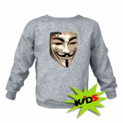 Детский свитшот Маска Вендетта - PrintSalon