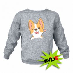 Детский свитшот Милый корги - PrintSalon
