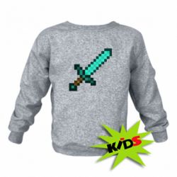 Детский свитшот Minecraft меч - PrintSalon