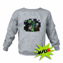 Детский свитшот Minecraft Party - PrintSalon