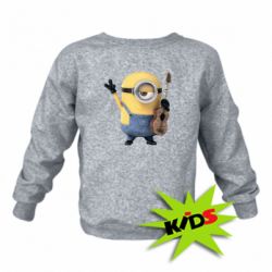 Детский свитшот Миньон с гитарой