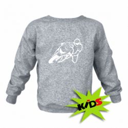 Детский свитшот Motorcyclist racer - PrintSalon