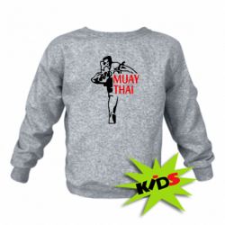 Детский свитшот Muay Thai kick - PrintSalon