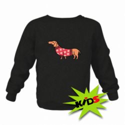 Детский свитшот New Year's Dachshund - PrintSalon