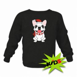 Дитячий світшот New Year's French Bulldog - PrintSalon