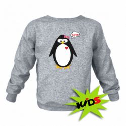Детский свитшот Пингвин девочка - PrintSalon