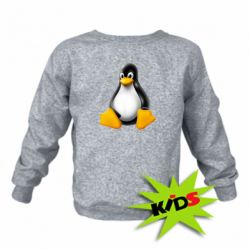 Детский свитшот Пингвин Linux - PrintSalon