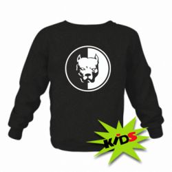 Детский свитшот Питбуль круг - PrintSalon