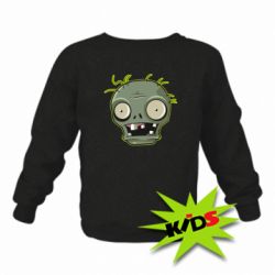 Детский свитшот Plants vs zombie head - PrintSalon