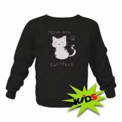 Детский свитшот Purrfect - PrintSalon