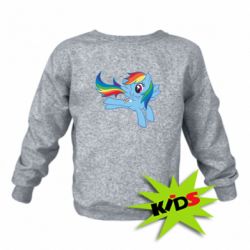 Детский свитшот Rainbow Dash run - PrintSalon