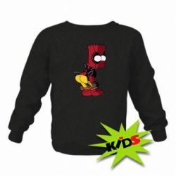 Детский свитшот Simpson Kiss my Ass Deadpool - PrintSalon
