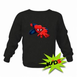 Детский свитшот Spiderman and jump - PrintSalon