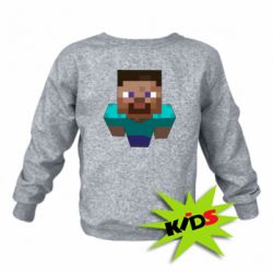 Детский свитшот Steve from Minecraft - PrintSalon