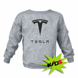 Детский свитшот Tesla Logo - PrintSalon