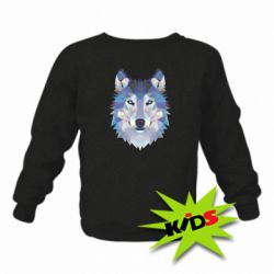 Детский свитшот Wolf is a vector - PrintSalon