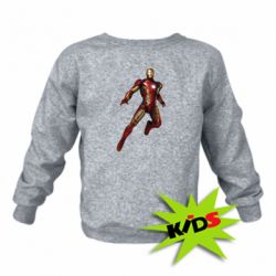 Детский свитшот Железный Человек в воздухе - PrintSalon