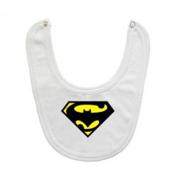 Слюнявчик  БэтСупермен - PrintSalon