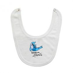 Слюнявчик  Дельфин - PrintSalon