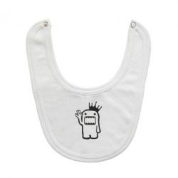 Слюнявчик  Домо Кун с короной - PrintSalon