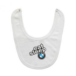 Слюнявчик  Eat, sleep, BMW - PrintSalon